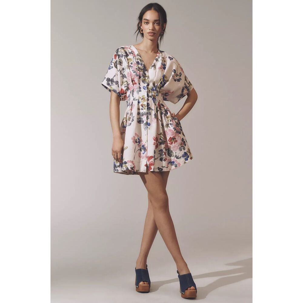 Anthropologie Floral Tobie / Exquise Dress sz S